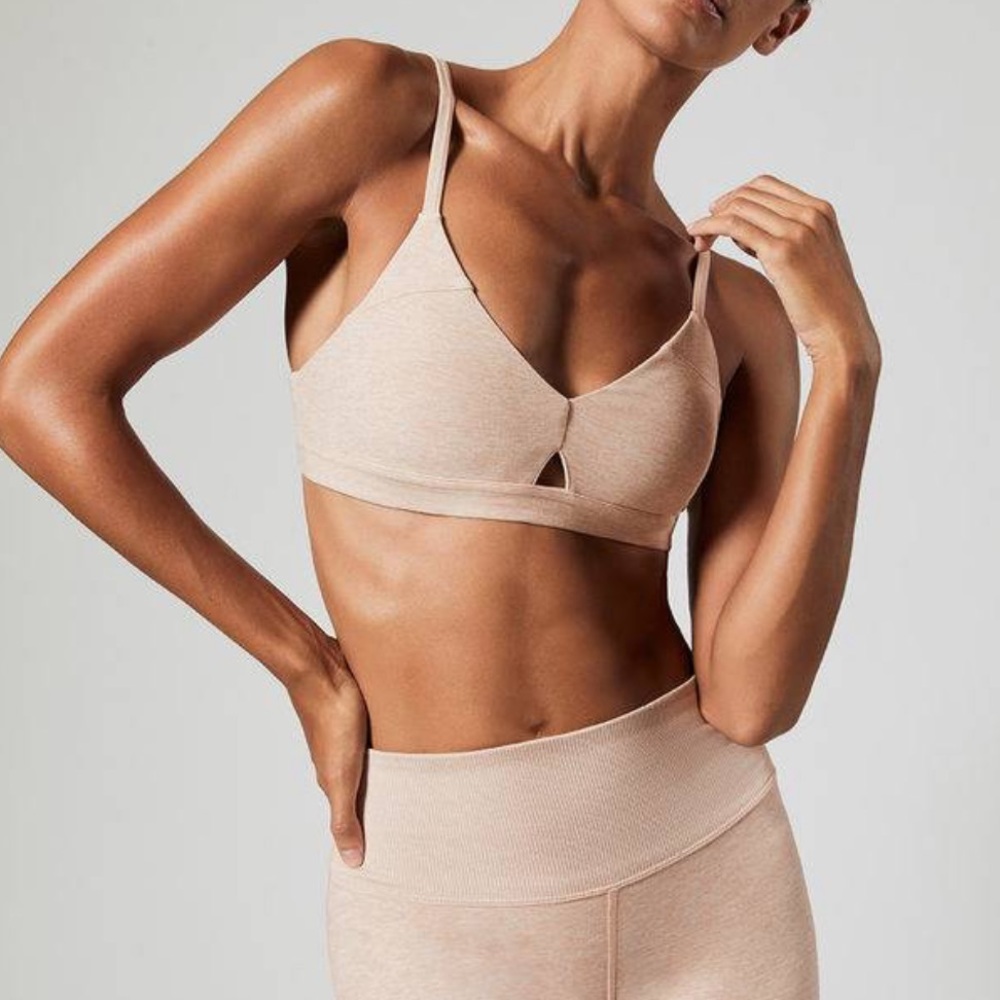 Alo Lounge Bra - Small - Nectar Heather